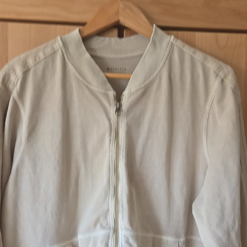 Athleta Neutral Bomber Jacket, Athleisure, Oversized, Comfort, VGUC - Picture 4 of 9